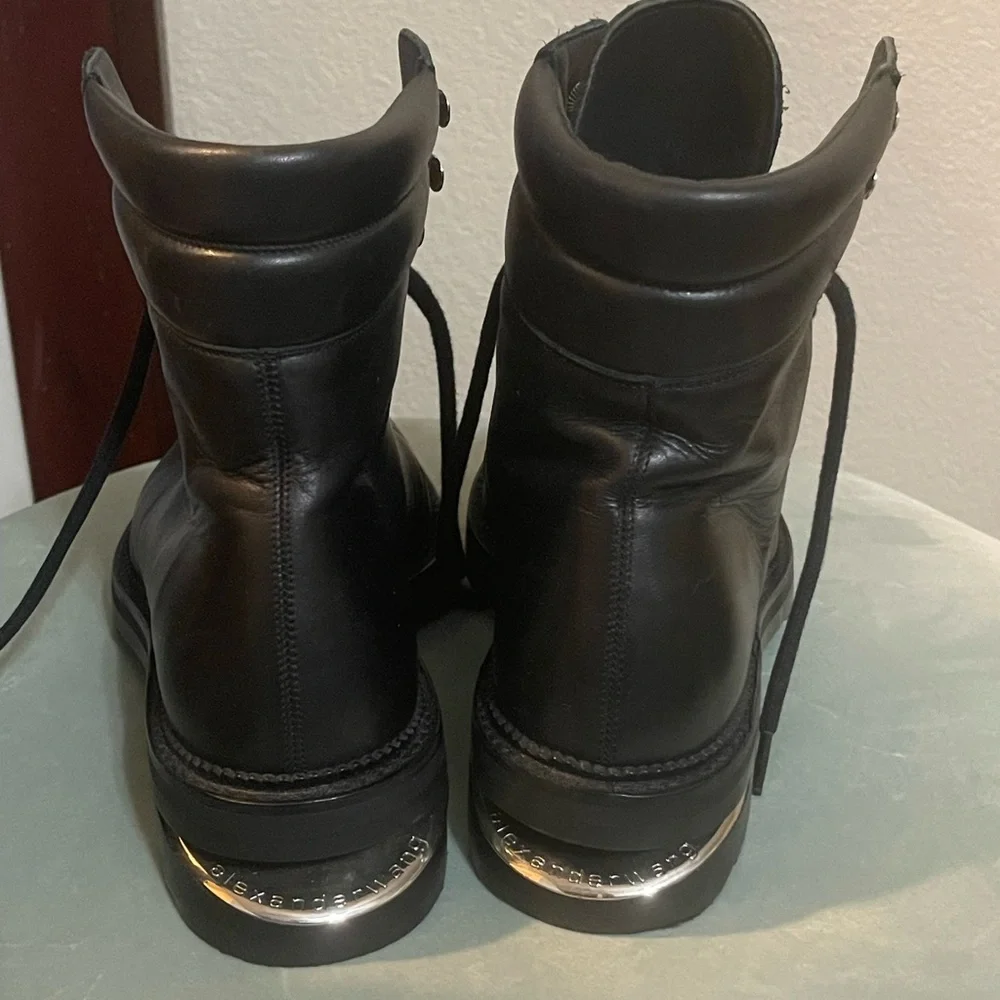 Alexander Wang Black Leather Women's Andy Boots - Picture 2 of 5